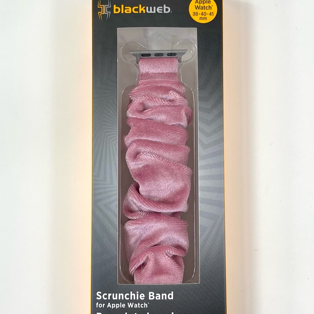 Blackweb Scrunchie Pink/Rose Apple Watch Band - 38/40/41 mm ~ NEW ~ Never Used